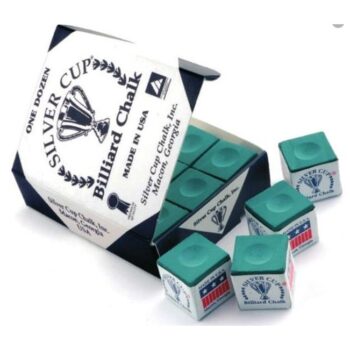 Silver Cup Snooker Chalk - Per Pcs READY STOCK MALAYSIA 🚚🚚🚚🚚🚚🚚🚚🚚🚚